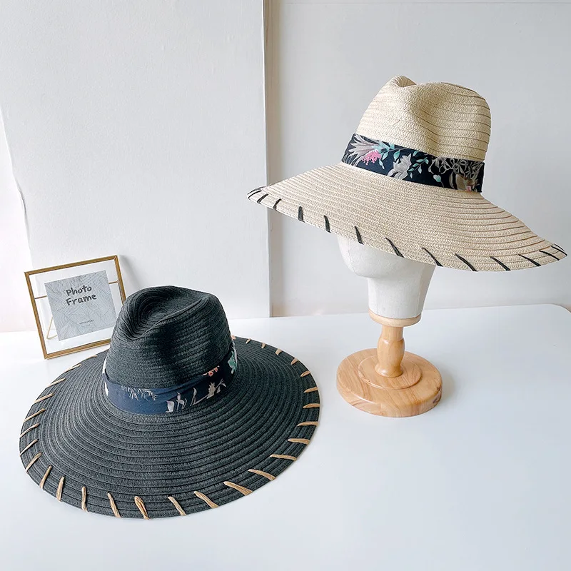 Retro Women's Summer Hat National Style Ribbon Sun Protection Cap Female Flat Top Big Wide Brim Hat Straw Hat Beach Hat Sun Hats
Retro Women's Summer Hat National Style Ribbon Sun Protection Cap Female Flat Top Big Wide Brim Hat Straw Hat Beach Hat Sun Hats