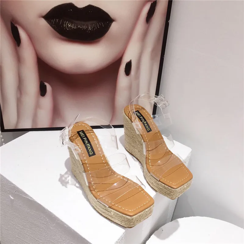 New platform wedge high heel women sandals Sexy women shoes 
New platform wedge high heel women sandals Sexy women shoes
