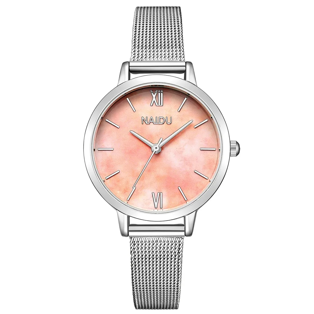 Wish new big-name marble texture Roman ladies mesh belt watch Fashion simple silver alloy belt female watch
Wish new big-name marble texture Roman ladies mesh belt watch Fashion simple silver alloy belt female watch