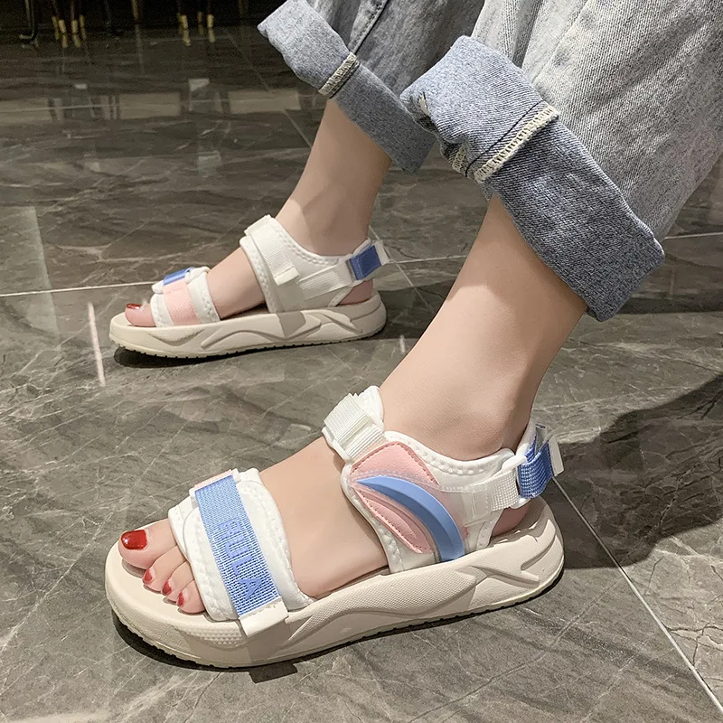 2021 Women's Sandals Summer New Fashion Color Matching Beach Shoes Women's Fashion Low Top Sports Sandals Female Comfort Sandals
2021 Women's Sandals Summer New Fashion Color Matching Beach Shoes Women's Fashion Low Top Sports Sandals Female Comfort Sandals