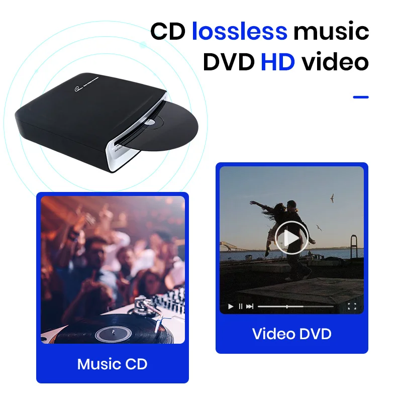 AWESAFE Автомобильный USB DVD-плеер автомобильный мини-DVD-плеер DVR для Android | Автомобили и