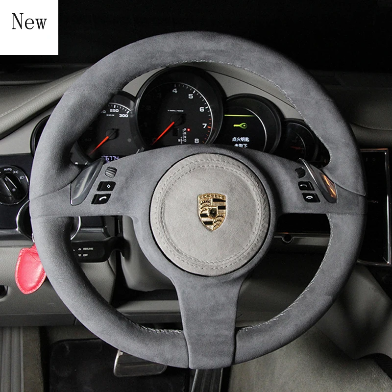 for Porsche Cayenne Macan 718 Panamera Customized Hand-Stitched Leather Suede Car Steering Wheel Cover Car Accessories
for Porsche Cayenne Macan 718 Panamera Customized Hand-Stitched Leather Suede Car Steering Wheel Cover Car Accessories