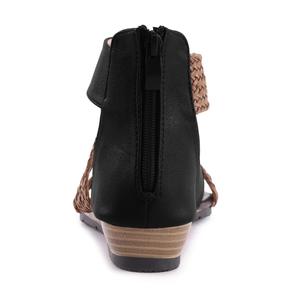 Woman Beach Wedge Sandals 2020 Luxury gladiator sandal Female Summer Leather Flats Shoes Women Casual Bohemian sandalia feminina
Woman Beach Wedge Sandals 2020 Luxury gladiator sandal Female Summer Leather Flats Shoes Women Casual Bohemian sandalia feminina