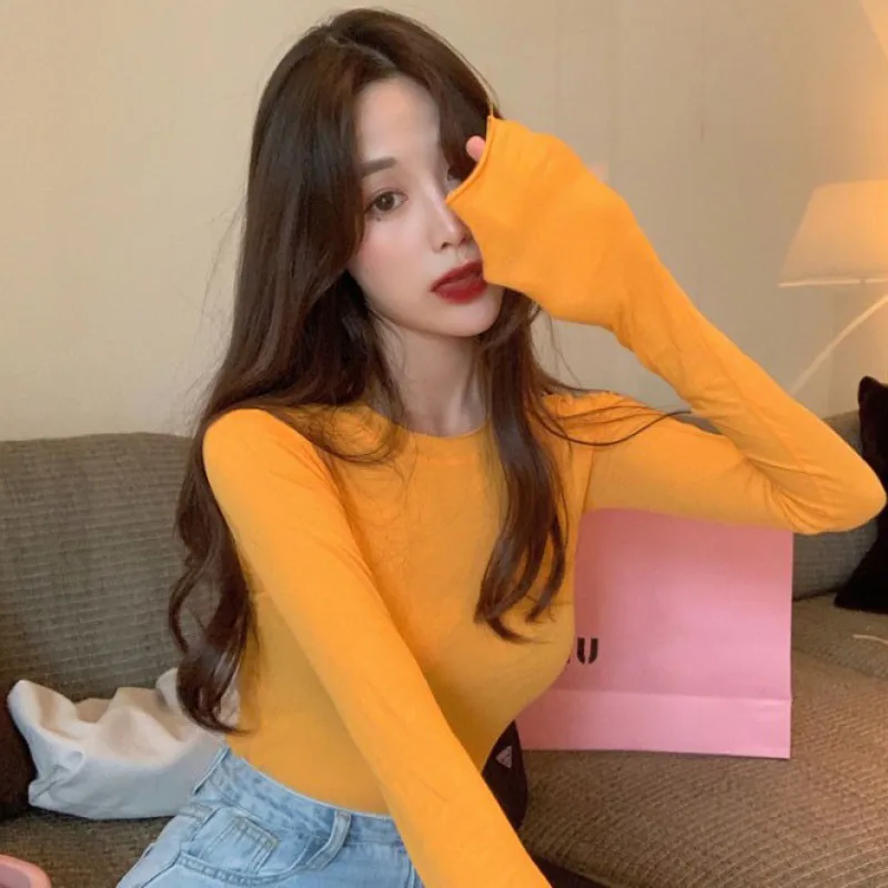 Shirt T-shirt Fashion New Casual Autumn Solid Color For Women O-neck Slim Full Regular Polyester Broadcloth Found Neck Of
Shirt T-shirt Fashion New Casual Autumn Solid Color For Women O-neck Slim Full Regular Polyester Broadcloth Found Neck Of