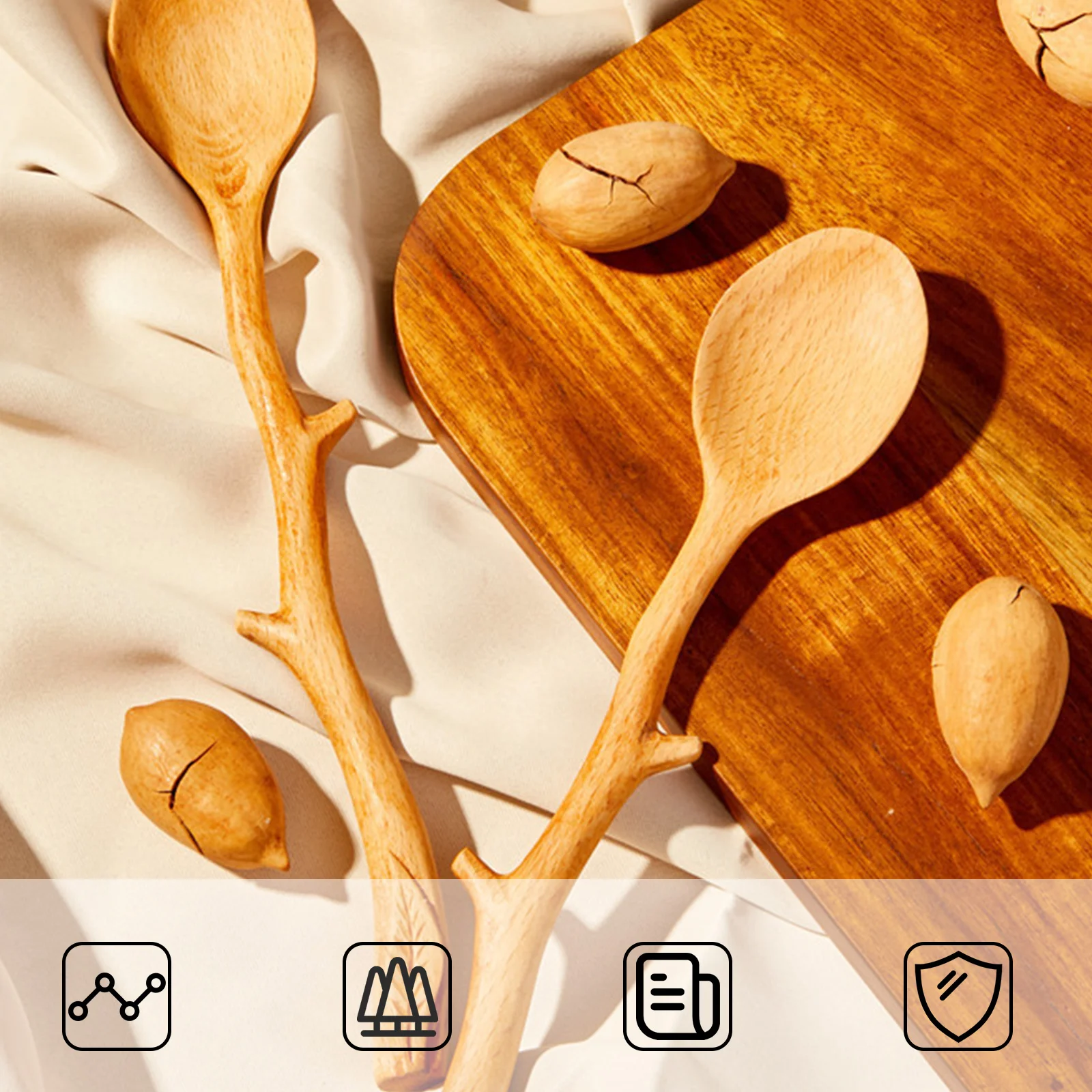 Japanese Style Beech Spoons Branch Shape Long Handle Scoop Coffee Stirring Spoon Tableware Kicthen Wooden Spoon
Japanese Style Beech Spoons Branch Shape Long Handle Scoop Coffee Stirring Spoon Tableware Kicthen Wooden Spoon