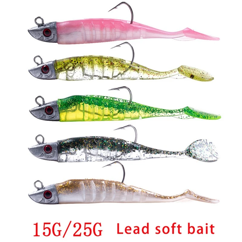 Hot-5PCS Minnow 9cm15G Shiner Fishing Lure Soft Lure Lead Jig Bait Bass Pike Fishing Bait for Winter Ice Fishing
Hot-5PCS Minnow 9cm15G Shiner Fishing Lure Soft Lure Lead Jig Bait Bass Pike Fishing Bait for Winter Ice Fishing