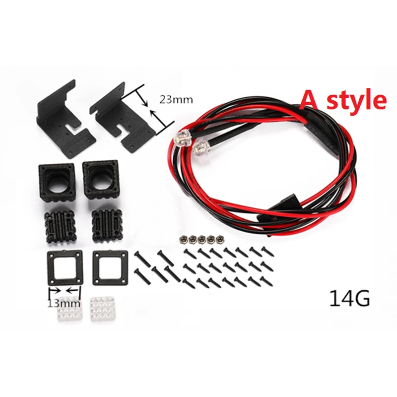 1 Pair LED Headlights for 1/10 TRX4 G500 TRX6 Axial SCX10 III 90046
1 Pair LED Headlights for 1/10 TRX4 G500 TRX6 Axial SCX10 III 90046