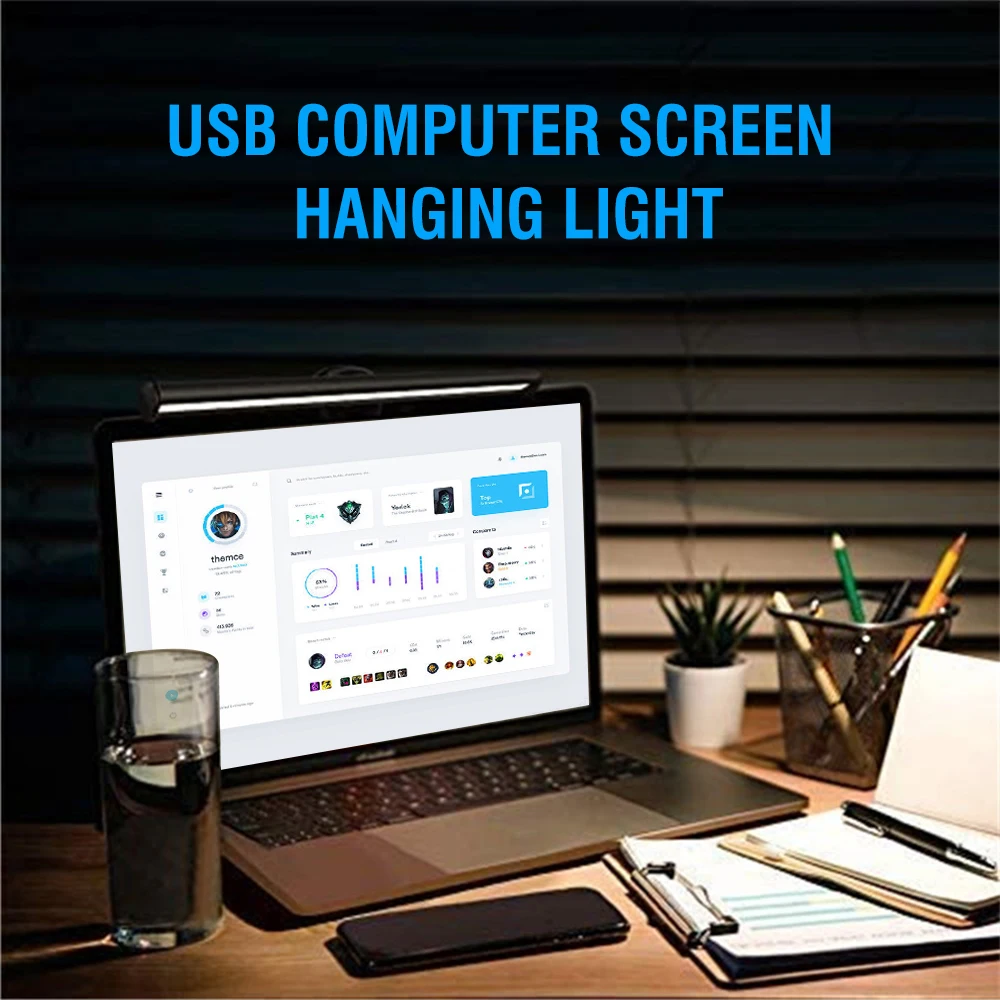 BORUiT 26CM USB Computer Hanging Light Stepless Dimming LED Table Lamp Eye-Care Fill Light
BORUiT 26CM USB Computer Hanging Light Stepless Dimming LED Table Lamp Eye-Care Fill Light