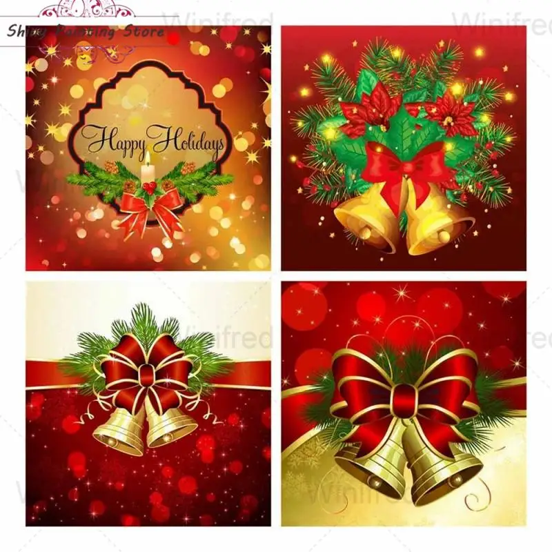 DIY 5D Diamond Painting Christmas Jingle Bell Holiday Decorative Picture Diamond Embroidery Cross Stitch Kit Red Christmas Gift
DIY 5D Diamond Painting Christmas Jingle Bell Holiday Decorative Picture Diamond Embroidery Cross Stitch Kit Red Christmas Gift