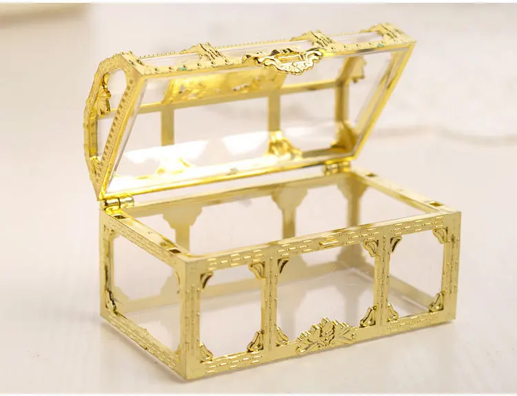 300 pieces of creative gift small box jewelry storage box gold silver plastic candy box treasure chest wedding favor gift box 
300 pieces of creative gift small box jewelry storage box gold silver plastic candy box treasure chest wedding favor gift box