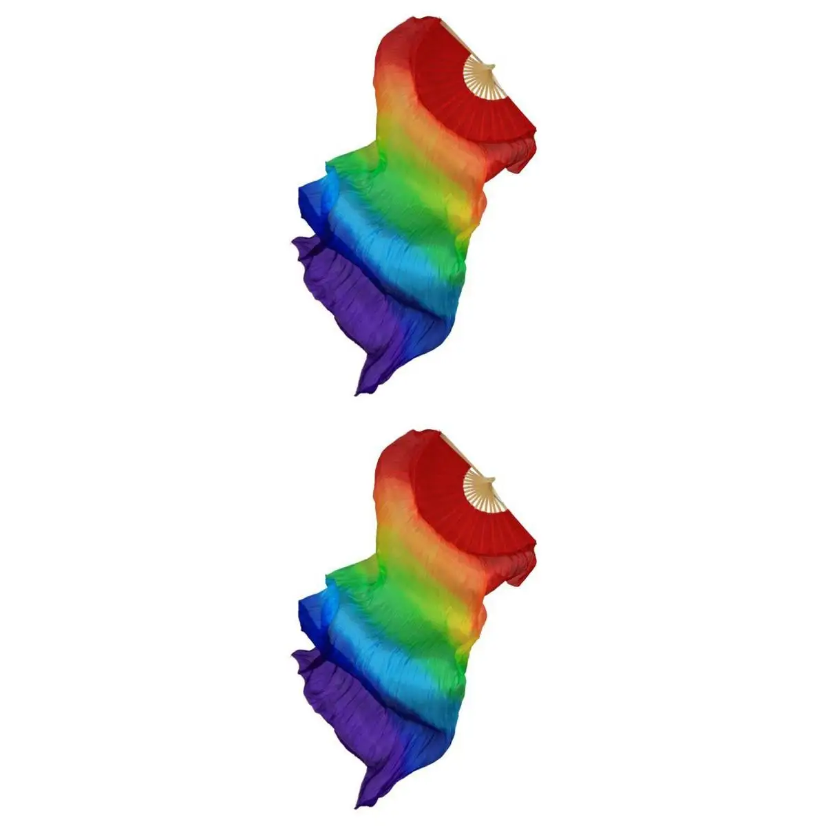 2 Pack Colorful Real Silk Easy Folding LED Belly Dance Fan Veils Party Props
2 Pack Colorful Real Silk Easy Folding LED Belly Dance Fan Veils Party Props