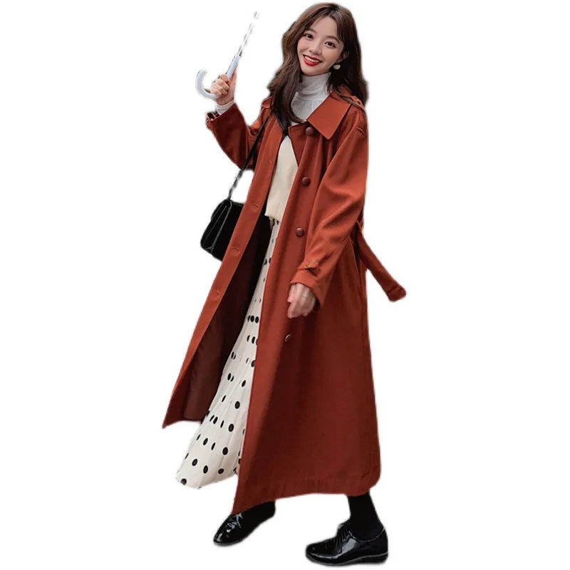 Pure Color Straight Women's Windbreaker British Style Long-sleeved Lapel Straight Style Commuter Windbreaker Jacket 2021 New T58
Pure Color Straight Women's Windbreaker British Style Long-sleeved Lapel Straight Style Commuter Windbreaker Jacket 2021 New T58