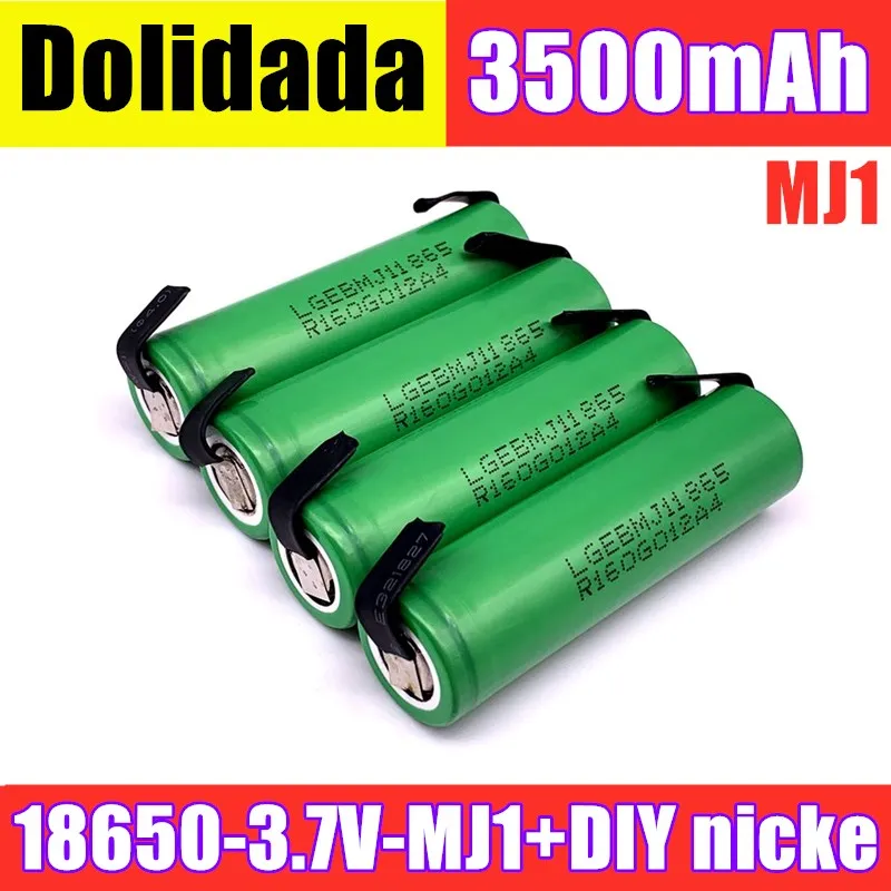 Original 2020 NEW for MJ1 18650 battery INR18650MJ1 10A discharge li-iony battery cell 3500mah 18650 batteries+DIY nickel
Original 2020 NEW for MJ1 18650 battery INR18650MJ1 10A discharge li-iony battery cell 3500mah 18650 batteries+DIY nickel
