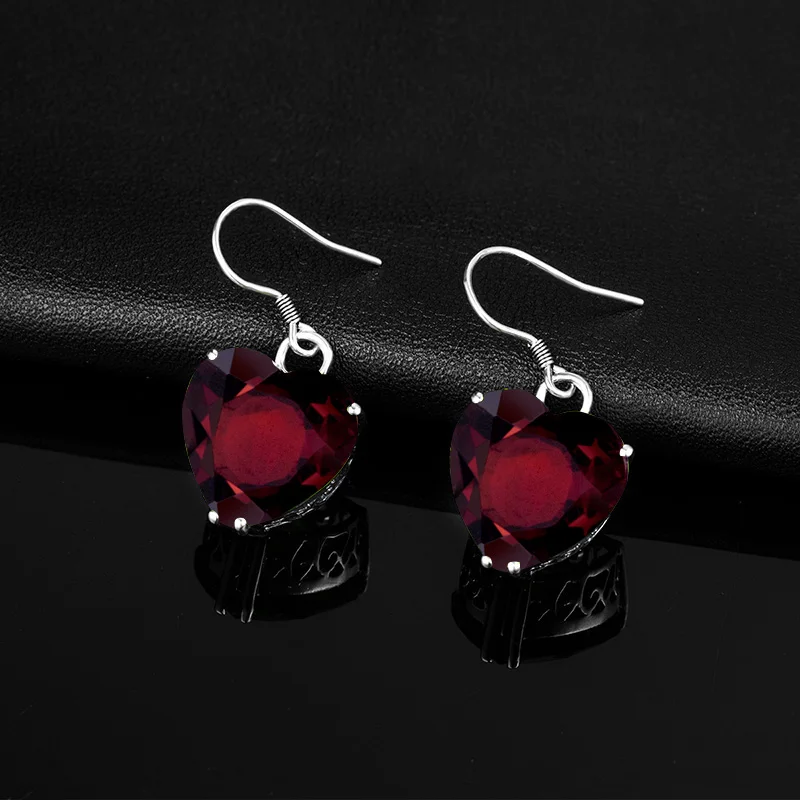 100% Real 925 Sterling Silver Earrings Handmade High Quality Birthstone Peridot Drop Earrings Red Ruby Fine Jewelry For Women
100% Real 925 Sterling Silver Earrings Handmade High Quality Birthstone Peridot Drop Earrings Red Ruby Fine Jewelry For Women