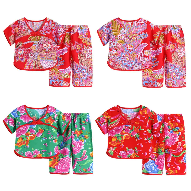 Детская летняя тонкая пижама для девочек, хлопковая Домашняя одежда, костюм из двух частей с коротким рукавом, пижама в этническом стиле для...
Детская летняя тонкая пижама для девочек, хлопковая Домашняя одежда, костюм из двух частей с коротким рукавом, пижама в этническом стиле для...