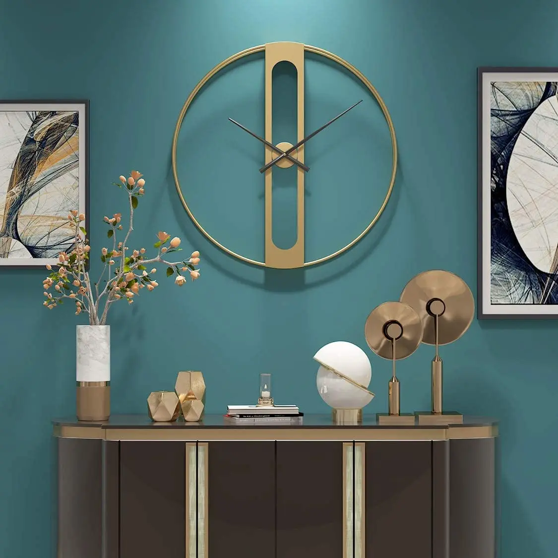 Modern Minimalist Large Wall Clock for Living rooms, Silent Non-ticking, Great for lounges, kitchens, lofts, cafes, offices
Modern Minimalist Large Wall Clock for Living rooms, Silent Non-ticking, Great for lounges, kitchens, lofts, cafes, offices