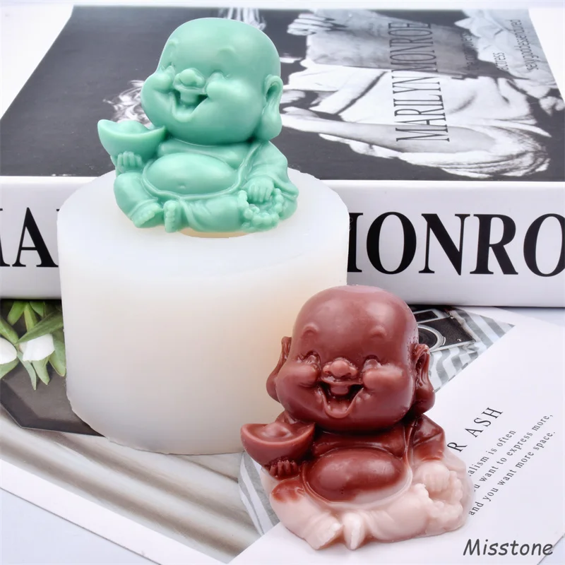 Buddhism Spirtual Design Sitting Laughing Buddha Candle Mold Monk Fondant Aromatherapy Soap Mould Difusser Plaster DIY Decorate
Buddhism Spirtual Design Sitting Laughing Buddha Candle Mold Monk Fondant Aromatherapy Soap Mould Difusser Plaster DIY Decorate