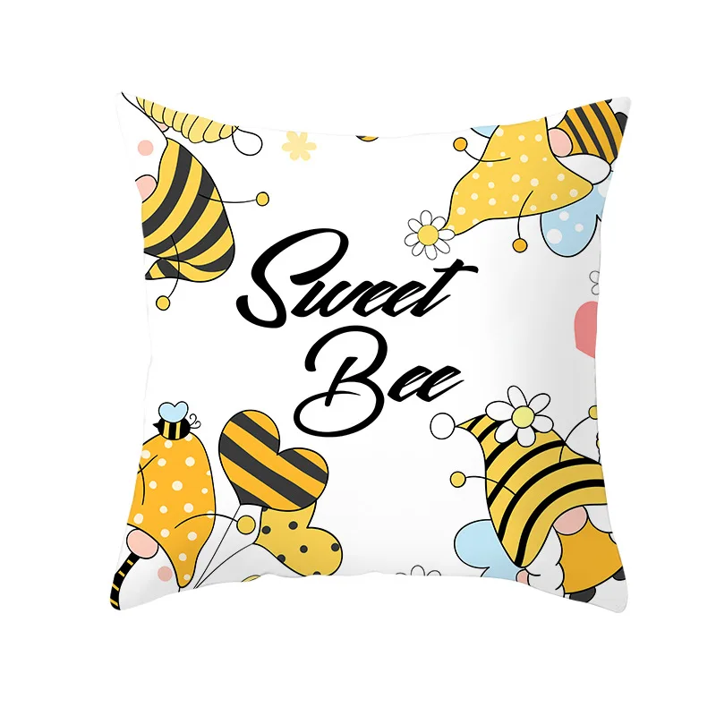 Cross-border new arrival Bee Festival sunflower pillow cover Home sofa cushion cushion cover45*45cm
Cross-border new arrival Bee Festival sunflower pillow cover Home sofa cushion cushion cover45*45cm