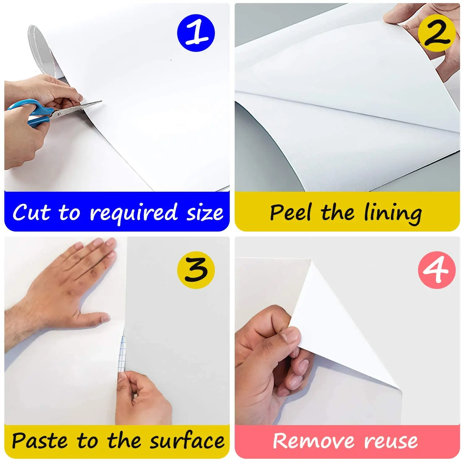 Whiteboard Wall Sticker Self-adhesive Message White Board Removable Drawing Writing Teaching Board For Office School Home Decor
Whiteboard Wall Sticker Self-adhesive Message White Board Removable Drawing Writing Teaching Board For Office School Home Decor