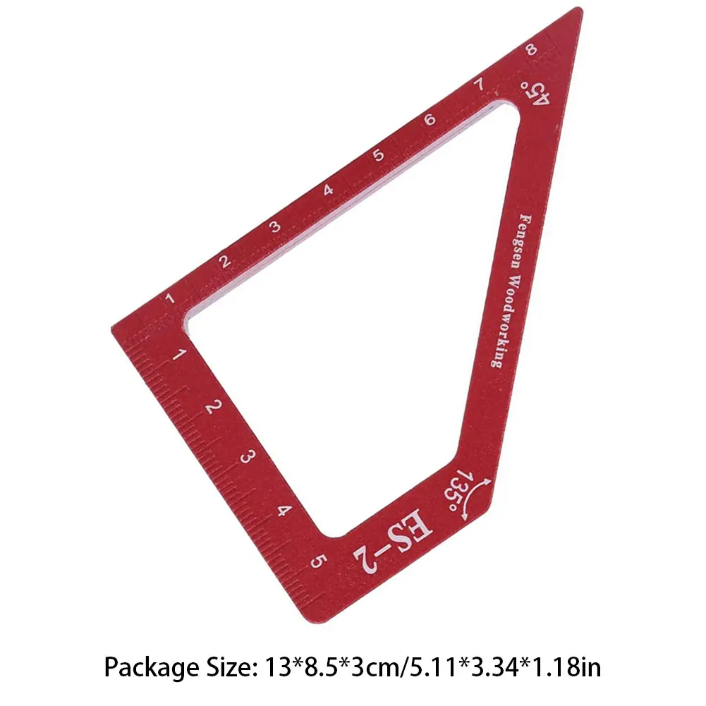 ES-2 Multi Angle Guage Aluminum Alloy Red Woodworking Ruler Measuring Tools For Carpenter Construction Wood 45 90 135 Degree
ES-2 Multi Angle Guage Aluminum Alloy Red Woodworking Ruler Measuring Tools For Carpenter Construction Wood 45 90 135 Degree