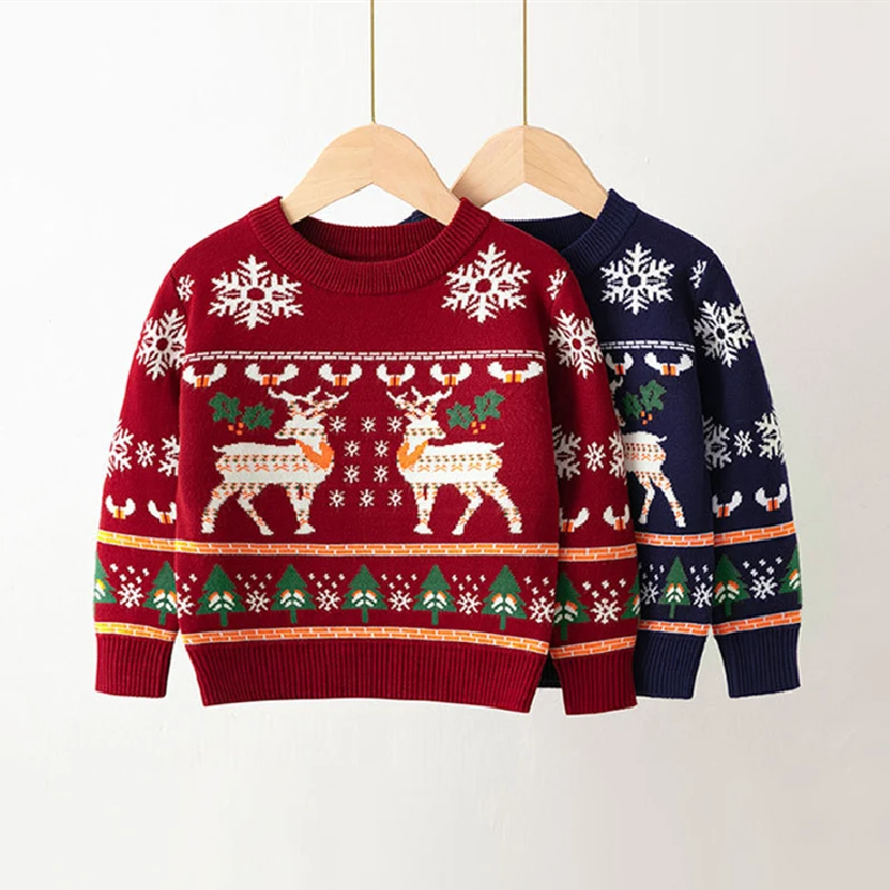 Children's Sweaters for Girls Boys Tops Clothing 2021 New Christmas Baby Kids Cartoon Deer Bottoming Pullover
Children's Sweaters for Girls Boys Tops Clothing 2021 New Christmas Baby Kids Cartoon Deer Bottoming Pullover
