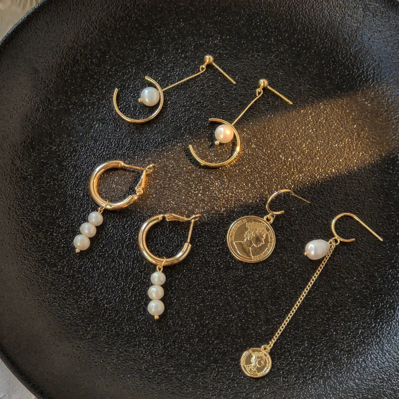 LOVOACC French Elegant Asymmetric Head Portrait Round Coin Drop Dangle Earrings for Women Real Pearl Tassel Earrings Brincos
LOVOACC French Elegant Asymmetric Head Portrait Round Coin Drop Dangle Earrings for Women Real Pearl Tassel Earrings Brincos