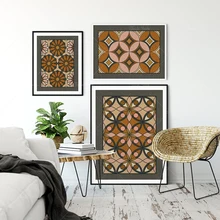 Moroccan Wall Art, Digital Download, 3 Panel Wall Art, Middle Eastern Decor