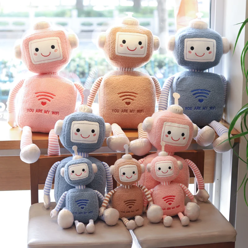 Kawaii Funny Plush Wifi Robot Doll Stuffed Cartoon Plush Toys for Children Soft Pillow Creative Birthday Gift for Kids Baby
Kawaii Funny Plush Wifi Robot Doll Stuffed Cartoon Plush Toys for Children Soft Pillow Creative Birthday Gift for Kids Baby