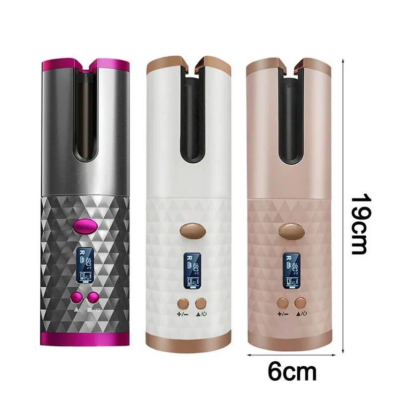 Curling Iron Cordless Automatic Hair Curler USB Rechargeable Curls Waves LCD Display Ceramic Curly Rotating Curling Wave Styer
Curling Iron Cordless Automatic Hair Curler USB Rechargeable Curls Waves LCD Display Ceramic Curly Rotating Curling Wave Styer