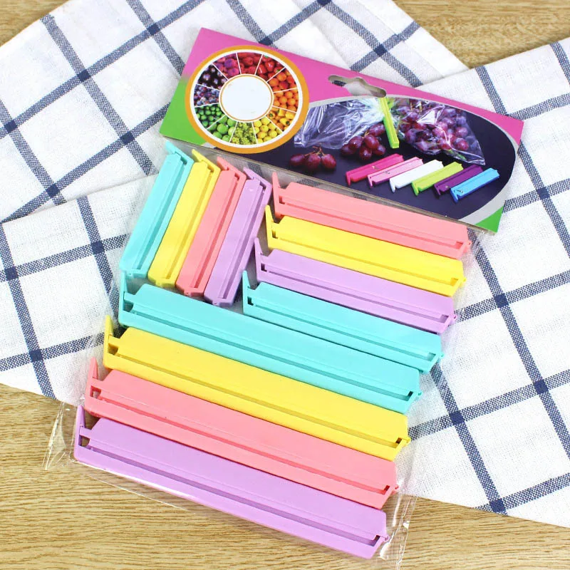 3 Sizes 12Pcs/Set Portable Food Storage Bag Clip Sealing Clips Bag Sealer Kitchen Accessories Sealing Clamp Plastic Tool
3 Sizes 12Pcs/Set Portable Food Storage Bag Clip Sealing Clips Bag Sealer Kitchen Accessories Sealing Clamp Plastic Tool