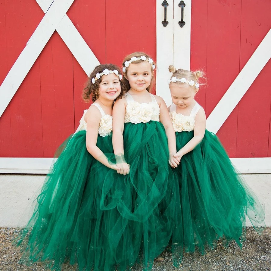 Girls Vintage Green Flower Tutu Dress Kids Tulle Dress Long Ball Gown with Ribbon Straps Children Birthday Party Costume Dresses
Girls Vintage Green Flower Tutu Dress Kids Tulle Dress Long Ball Gown with Ribbon Straps Children Birthday Party Costume Dresses