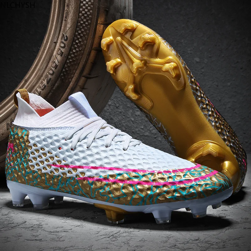 Hot Sale Mens Soccer Cleats High Ankle Football Shoes Long Spikes Outdoor Soccer Traing Boots For Men Women Soccer Child Shoes
Hot Sale Mens Soccer Cleats High Ankle Football Shoes Long Spikes Outdoor Soccer Traing Boots For Men Women Soccer Child Shoes