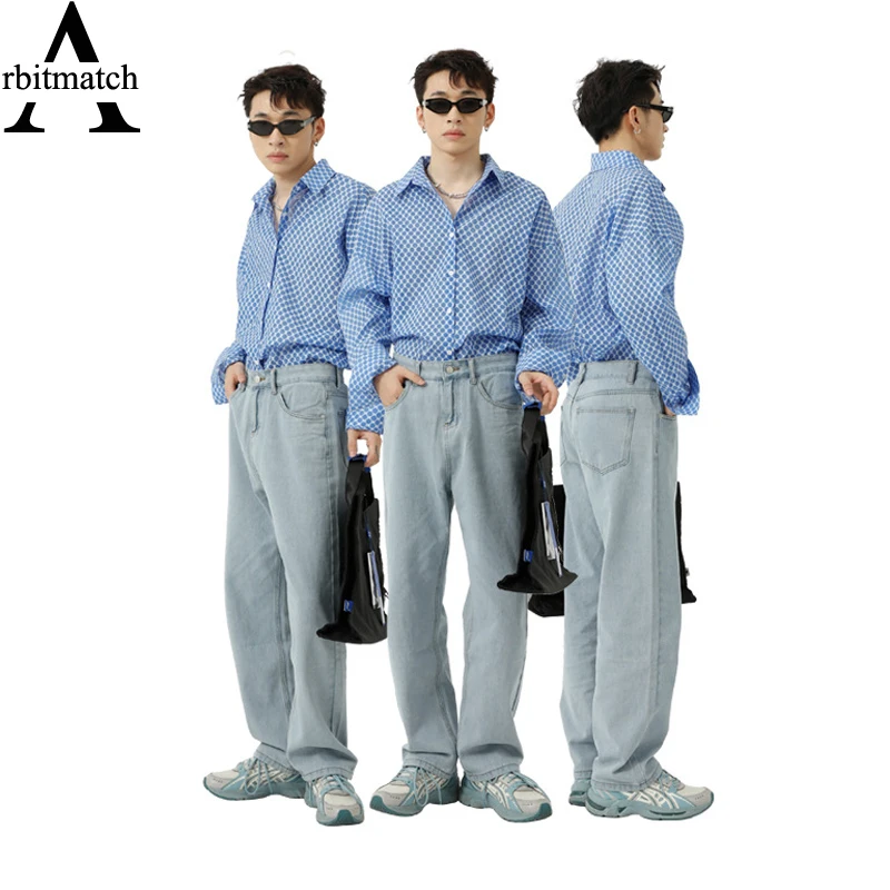 Arbitmatch Men Jeans Hip Hop Style Harajuku Streetwear Oversize Long Man Pants Washed Aged Baggy Jeans Vintage Denim Trousers
Arbitmatch Men Jeans Hip Hop Style Harajuku Streetwear Oversize Long Man Pants Washed Aged Baggy Jeans Vintage Denim Trousers