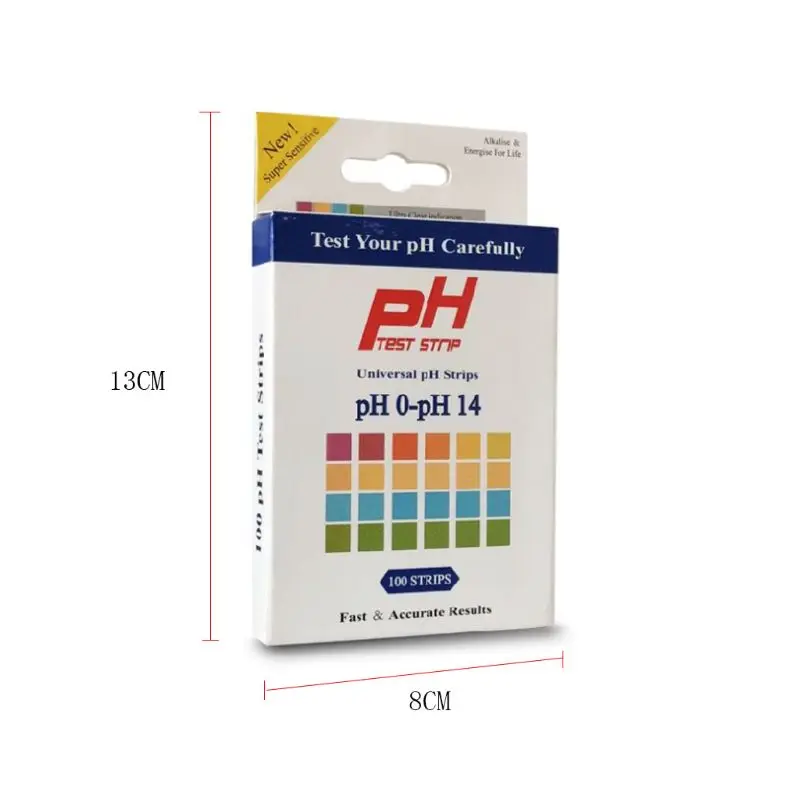 100pcs/set PH Test Strips 0-14 Scale Premium Litmus Tester Paper for Acid Alkalinity
100pcs/set PH Test Strips 0-14 Scale Premium Litmus Tester Paper for Acid Alkalinity