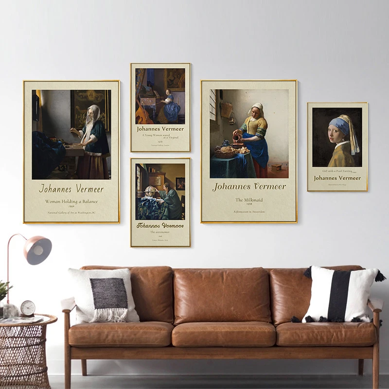 Johannes Vermeer Girl With a Pearl Earring Exhibition Poster And Print Vintage Canvas Painting Art Wall Pictures Home Decoration 
Johannes Vermeer Girl With a Pearl Earring Exhibition Poster And Print Vintage Canvas Painting Art Wall Pictures Home Decoration