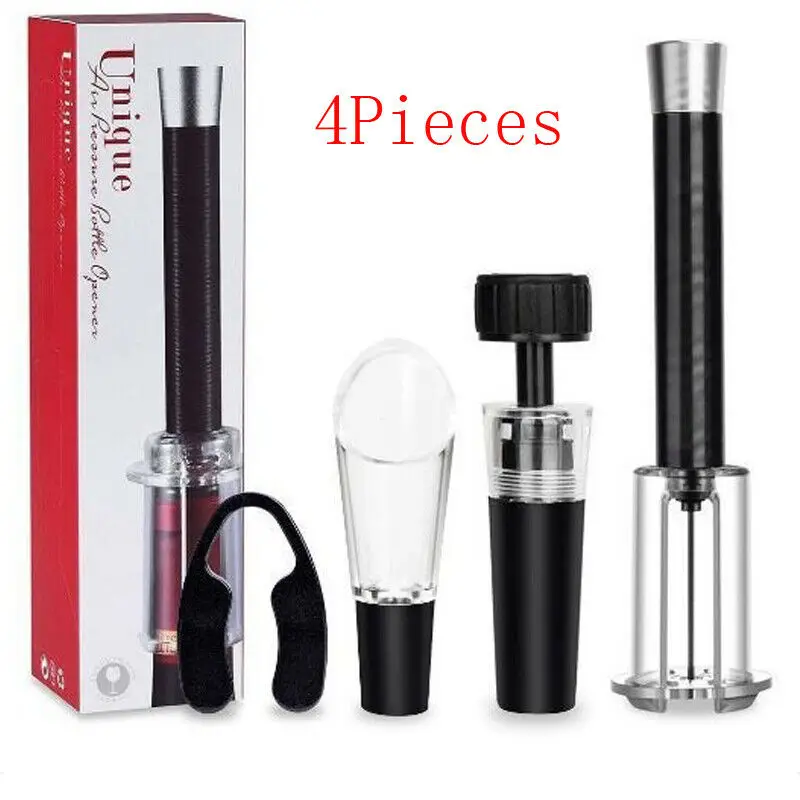 4Pcs Useful Red Wine Bottle Opener Cork Remover Air Pump Pressure Corkscrew Tools Kitchen Tools
4Pcs Useful Red Wine Bottle Opener Cork Remover Air Pump Pressure Corkscrew Tools Kitchen Tools