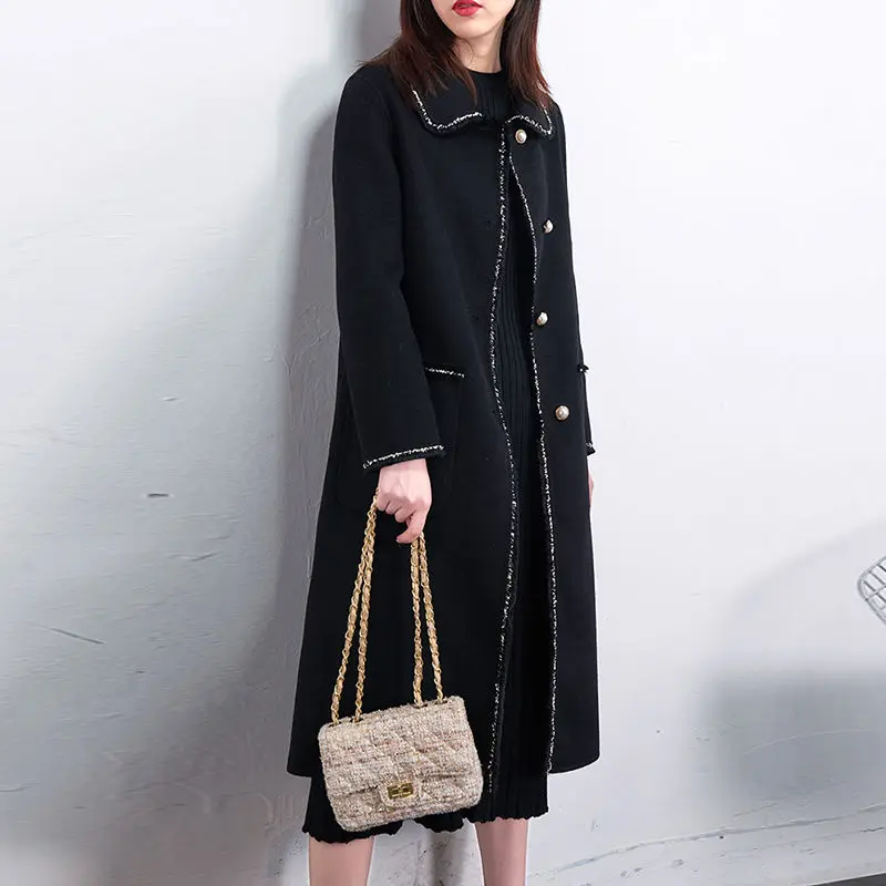 Women 2021 Autumn Winter New Woolen Coat Female Turn-down Collar Wild Wool Jacket Ladies Fashion Long Loose Casual Overcoat Z600
Women 2021 Autumn Winter New Woolen Coat Female Turn-down Collar Wild Wool Jacket Ladies Fashion Long Loose Casual Overcoat Z600