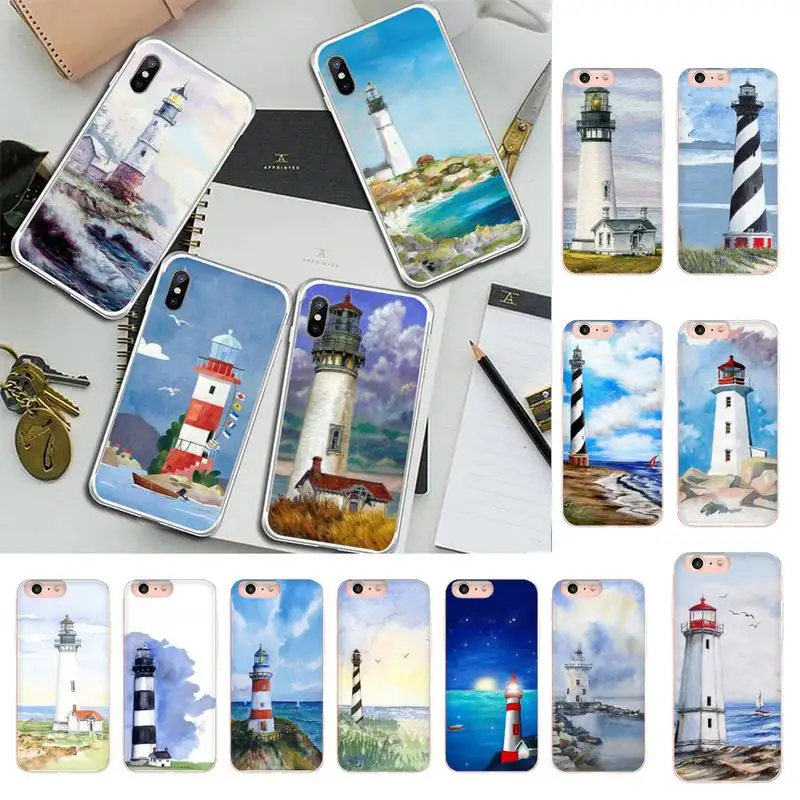 YNDFCNB Hand Painted Lighthouse Phone Case for iPhone 11 12 13 mini pro XS MAX 8 7 6 6S Plus X 5S SE 2020 XR case
YNDFCNB Hand Painted Lighthouse Phone Case for iPhone 11 12 13 mini pro XS MAX 8 7 6 6S Plus X 5S SE 2020 XR case