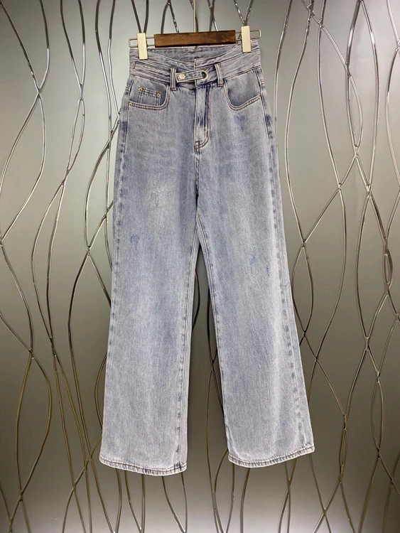 2021 new women fashion loose symmetrical pocket decoration all-match denim trousers casual pants 513
2021 new women fashion loose symmetrical pocket decoration all-match denim trousers casual pants 513