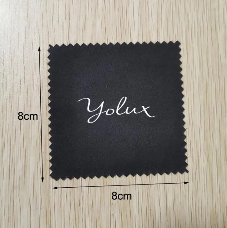 Customized Logo 500pcs 8x8cm Silver Polishing Black Jewelry Cloth Printed With White Logo OPP Bag Individually Wrapped
Customized Logo 500pcs 8x8cm Silver Polishing Black Jewelry Cloth Printed With White Logo OPP Bag Individually Wrapped