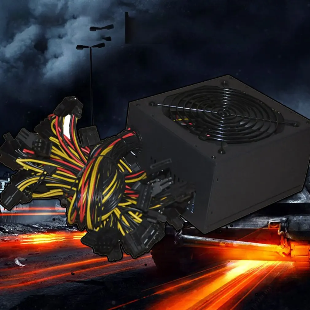 1800W ATX Modular Mining PC Power Supply Supports 6 Graphics Card 160-240V Power Supply Mining Machine Support
1800W ATX Modular Mining PC Power Supply Supports 6 Graphics Card 160-240V Power Supply Mining Machine Support