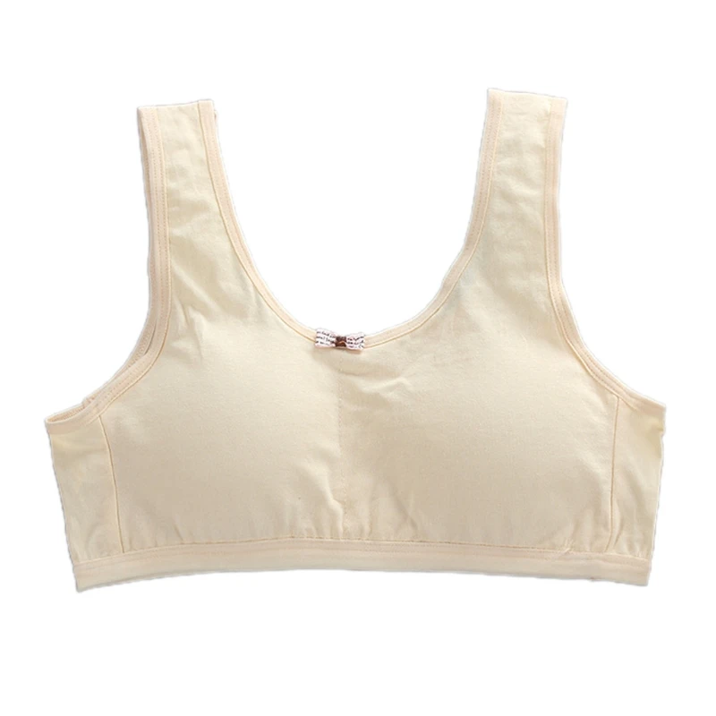 Solid Color Wireless Bra Girls Young Teenages Cotton Underwear Wide Shoulder Strap Bras Puberty Kids Belt Camisole Bra
Solid Color Wireless Bra Girls Young Teenages Cotton Underwear Wide Shoulder Strap Bras Puberty Kids Belt Camisole Bra
