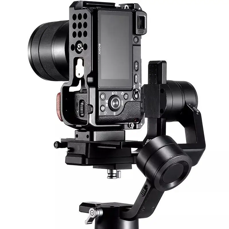 UURig Metal Cage Case for Sony A6400 A6300 A6100 A650 with Wooden Handle Cold Shoe 1/4 Screw 3/8 Screw for Microphone LED Light
UURig Metal Cage Case for Sony A6400 A6300 A6100 A650 with Wooden Handle Cold Shoe 1/4 Screw 3/8 Screw for Microphone LED Light