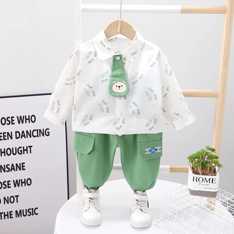 HYLKIDHUOSE Baby Boys Clothing Sets Autumn Kids Cartoon Bear Shirt Pants Children Casual Cotton Outfit Toddler Infant Clothes
HYLKIDHUOSE Baby Boys Clothing Sets Autumn Kids Cartoon Bear Shirt Pants Children Casual Cotton Outfit Toddler Infant Clothes