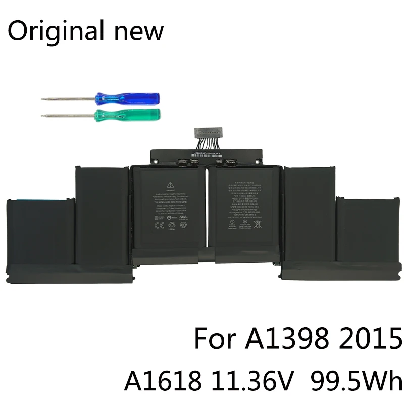 New A1618 Original Battery For Apple MacBook Pro 15" Retina A1398 2015 Year 020-00079 MJLQ2LL/A MJLT2LL/A
New A1618 Original Battery For Apple MacBook Pro 15" Retina A1398 2015 Year 020-00079 MJLQ2LL/A MJLT2LL/A