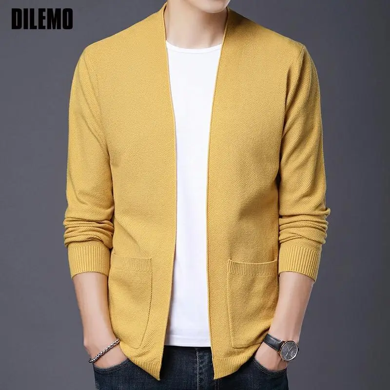 Top Quality 2021 New Autum Brand Fashion Woolen Slim Solid Knit Cardigan Men Japanese Sweater Casual Coats Jacket Mens Clothes
Top Quality 2021 New Autum Brand Fashion Woolen Slim Solid Knit Cardigan Men Japanese Sweater Casual Coats Jacket Mens Clothes