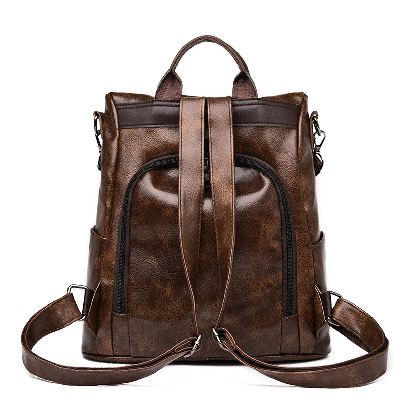 Fashion women's backpack European and American women's bag high quality leisure multifunctional large capacity soft leather bag
Fashion women's backpack European and American women's bag high quality leisure multifunctional large capacity soft leather bag