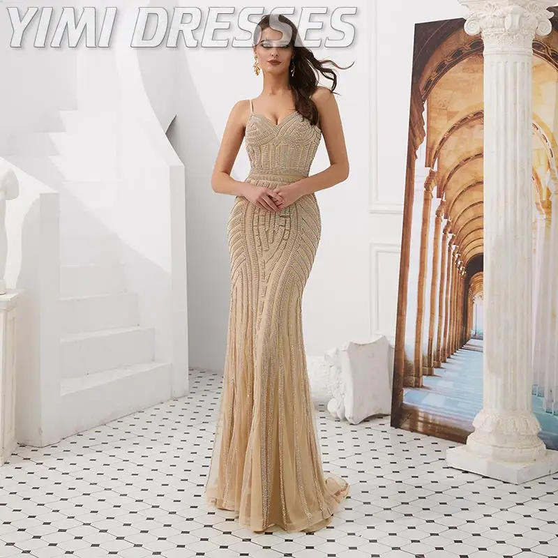 Luxury Evening Dresses Long Beaded Sexy Mermaid Bride Banquet Elegant Party Dresses For Women Robe De Soiree Dubai Gala Dress
Luxury Evening Dresses Long Beaded Sexy Mermaid Bride Banquet Elegant Party Dresses For Women Robe De Soiree Dubai Gala Dress