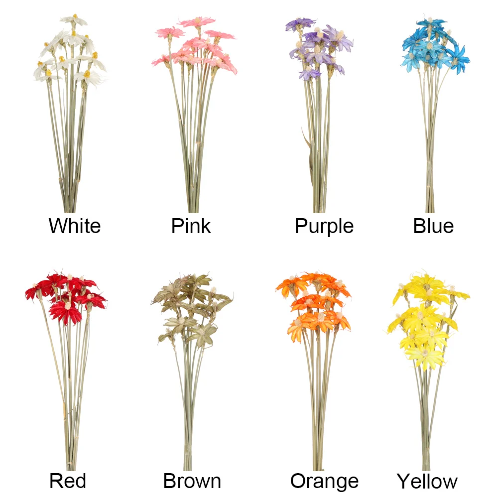 10 шт./букет разноцветные сушеные цветы из натурального материала | Дом и сад