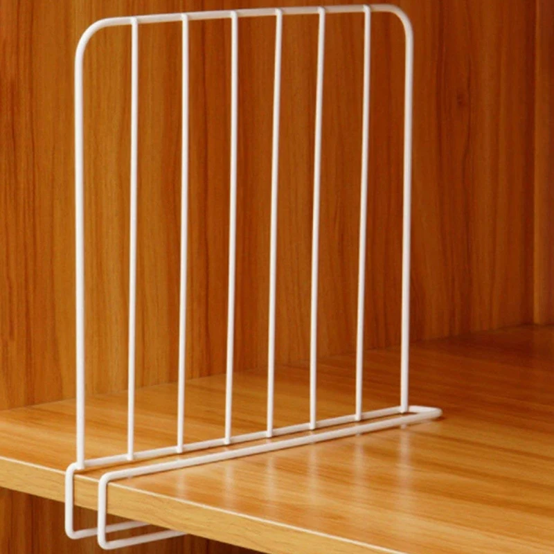 Vertical Closet Wood Shelf Divider - New and Improved Organizer with Easy Clamping - Powder Coated Steel Wire Wardrobe Separator
Vertical Closet Wood Shelf Divider - New and Improved Organizer with Easy Clamping - Powder Coated Steel Wire Wardrobe Separator